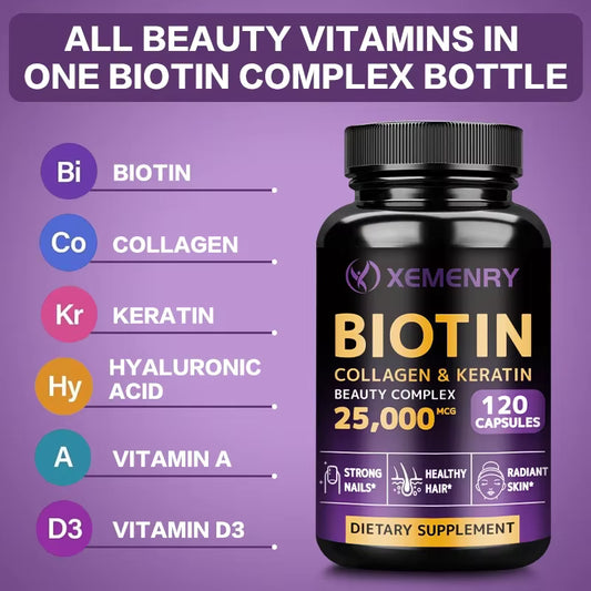 Zena Glow Biotin Hair Skin & Nails Supplement